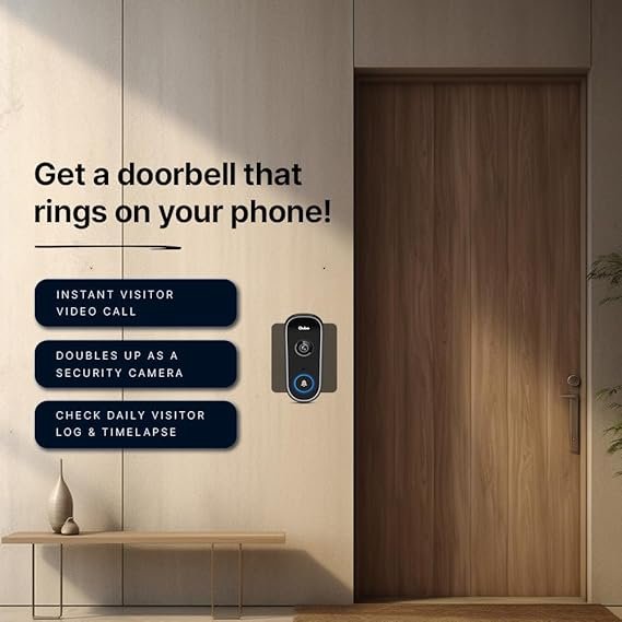 Qubo Smart WiFi Video Doorbell Pro 2K