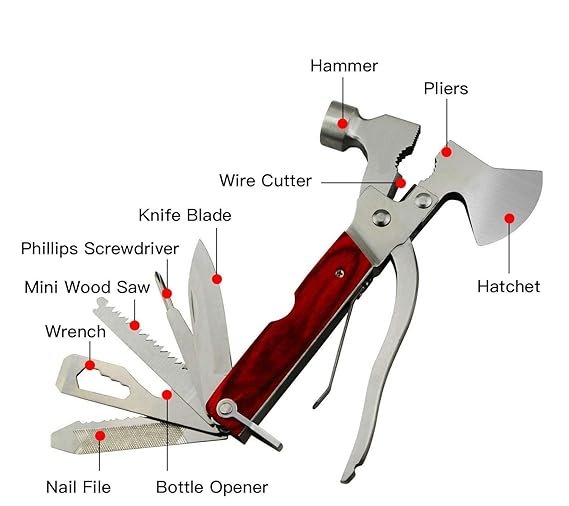 Inditradition 10 In 1 Multi-functional Pocket Hand Tool Set