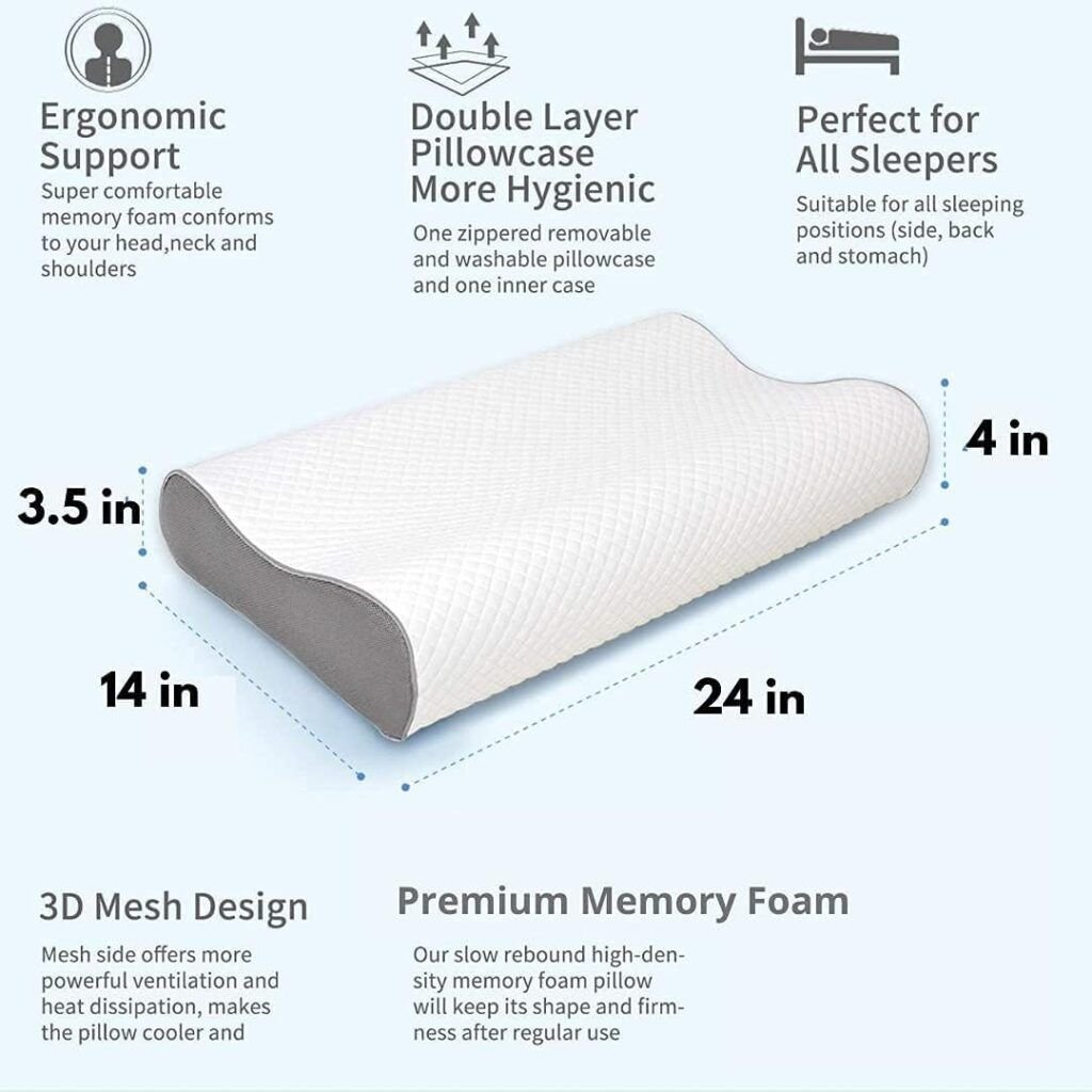 Payoca FIANA Pack of 1 Memory Foam Pillow